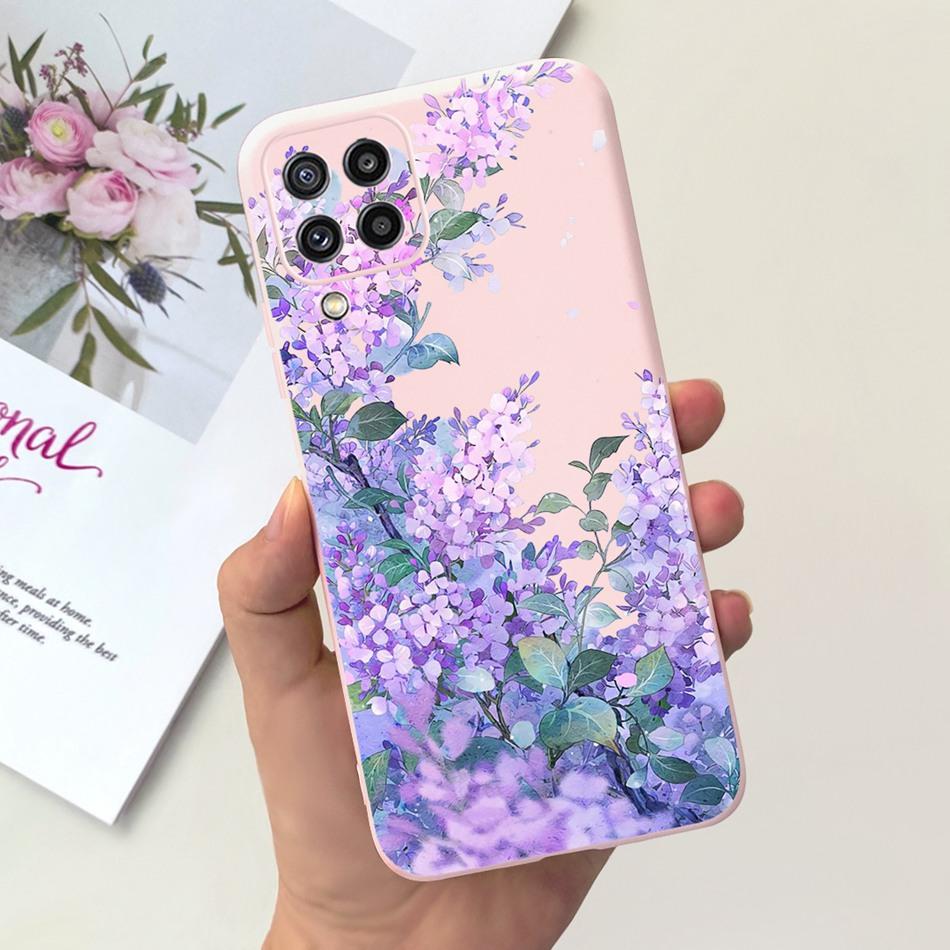 Für Samsung Galaxy M22 F22 Hülle Samsung M22 F22 4G SM-M225F E225F Mode Mond Design Weiches Silikon Schutzhülle Handyhüllen