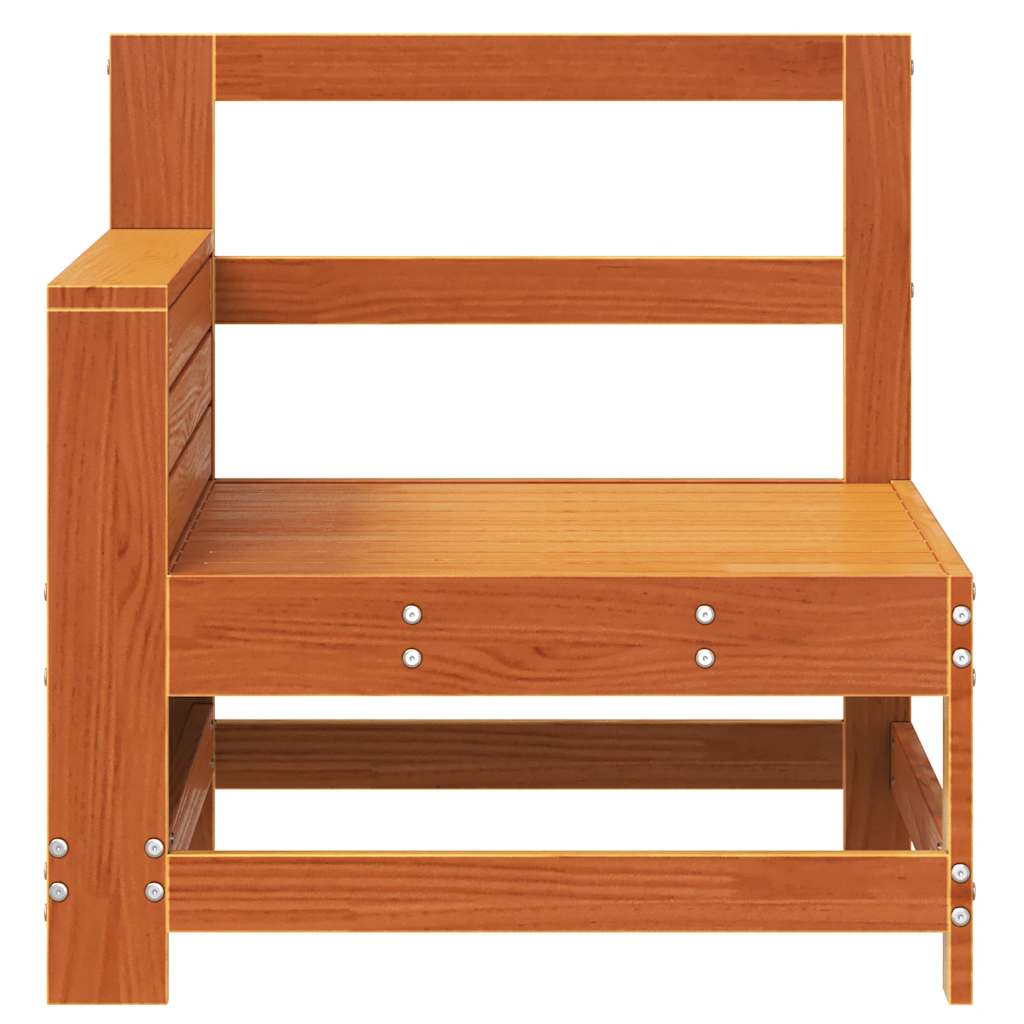 Garden Sofa with Armrests 69 X 62 X 70.5 Cm Solid Pine Wood