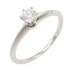 Used Diamond Ring Ring Pt950 Platinum Silver Clear Used