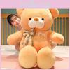 Bowknot Lattice Teddy Bear Plush Toy Animal Stuffed Doll Decoration Gift Kids