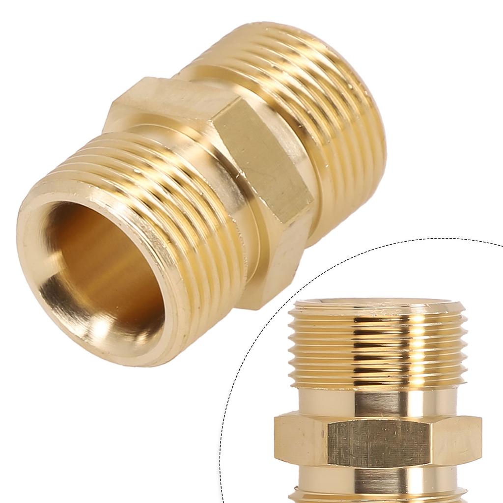 High Pressure Washer Hose Extension Connectors M22 14mm -15mm Male Thread Female Hose Coupler Adaptor