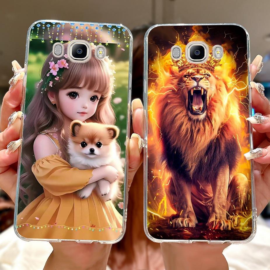 For Samsung Galaxy J5 2016 Case SM-J510F New Luxury Painted Cover Soft Silicone Phone Case For Samsung J3 J5 J7 2016 Fundas Capa