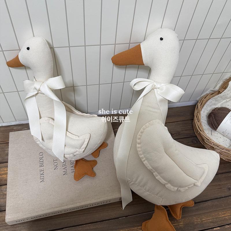 Cute Cartoon Goose Plush Doll – Comforting Baby & Children's Swan Pillow Gift