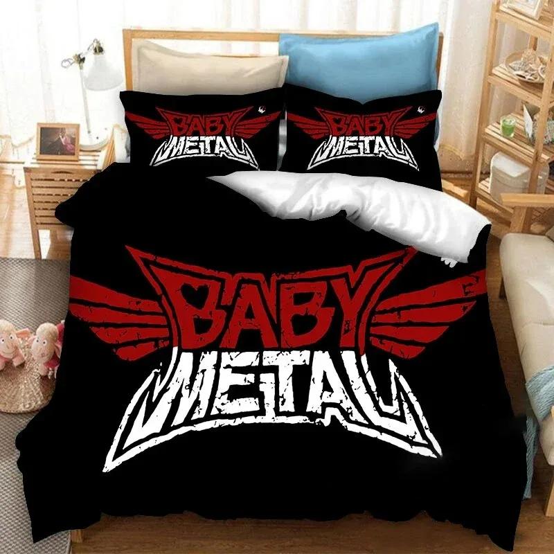 

Babymetal Rock Band Comfortable Duvet Quilt Cover Pillowcase Bedding Set Children Bedroom Decoration Home Textile 70x133cm