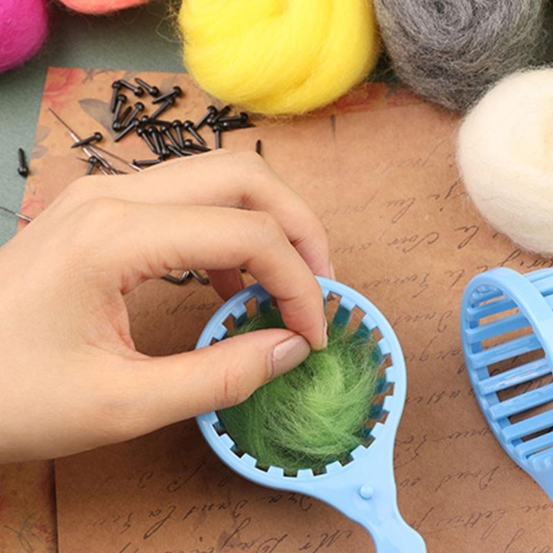 Needle Felting Kits 40 Colors Wool Roving Set Needle Felting Starter Kits with Felting Tool Needle Felting Supplies