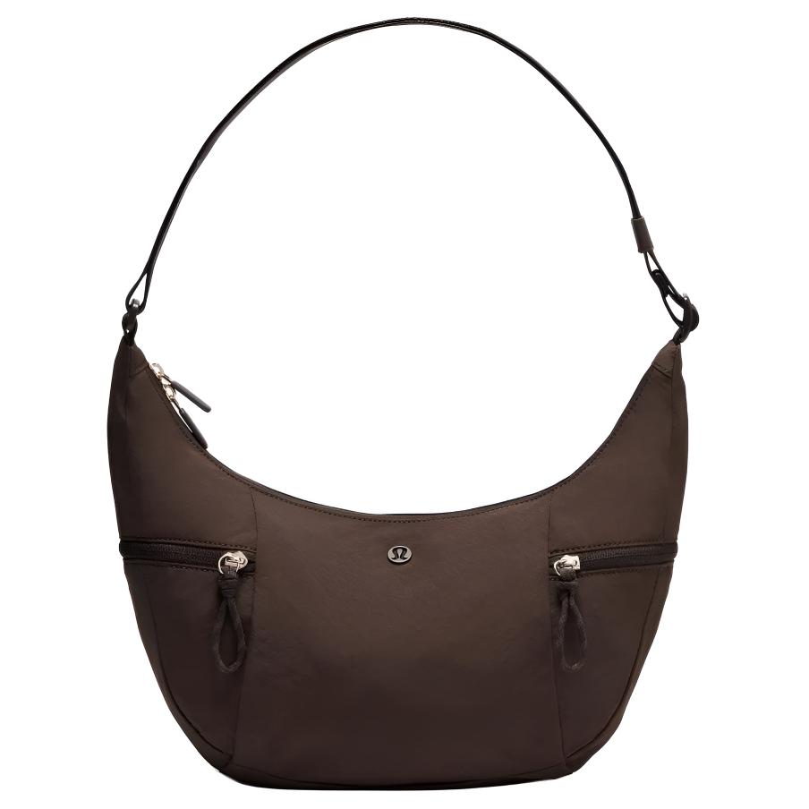 Lululemon 6L Silver Logo Nylon Shoulder Bag Women bags Walnut-Brown LU9CACS-072761 Walnut Brown 25100₽