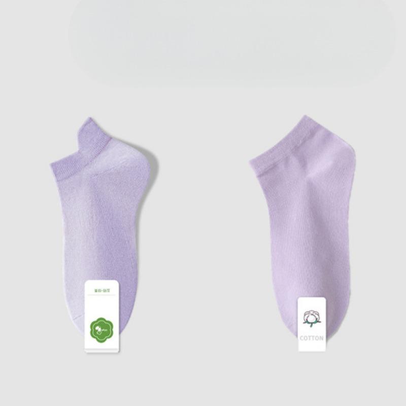 Female Spring and Summer Thin Sports Deodorant Sweat Absorbing Ear Cotton Socks