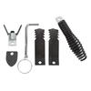 6 Pcs Drain Cleaner Cutter Head Set Efficient Unclogging Pipeline Dredging Machine Cutting Head for 5 16 Inch To 3 4