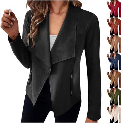 New Solid Color Velvet Mini Blazer Women's Jacket