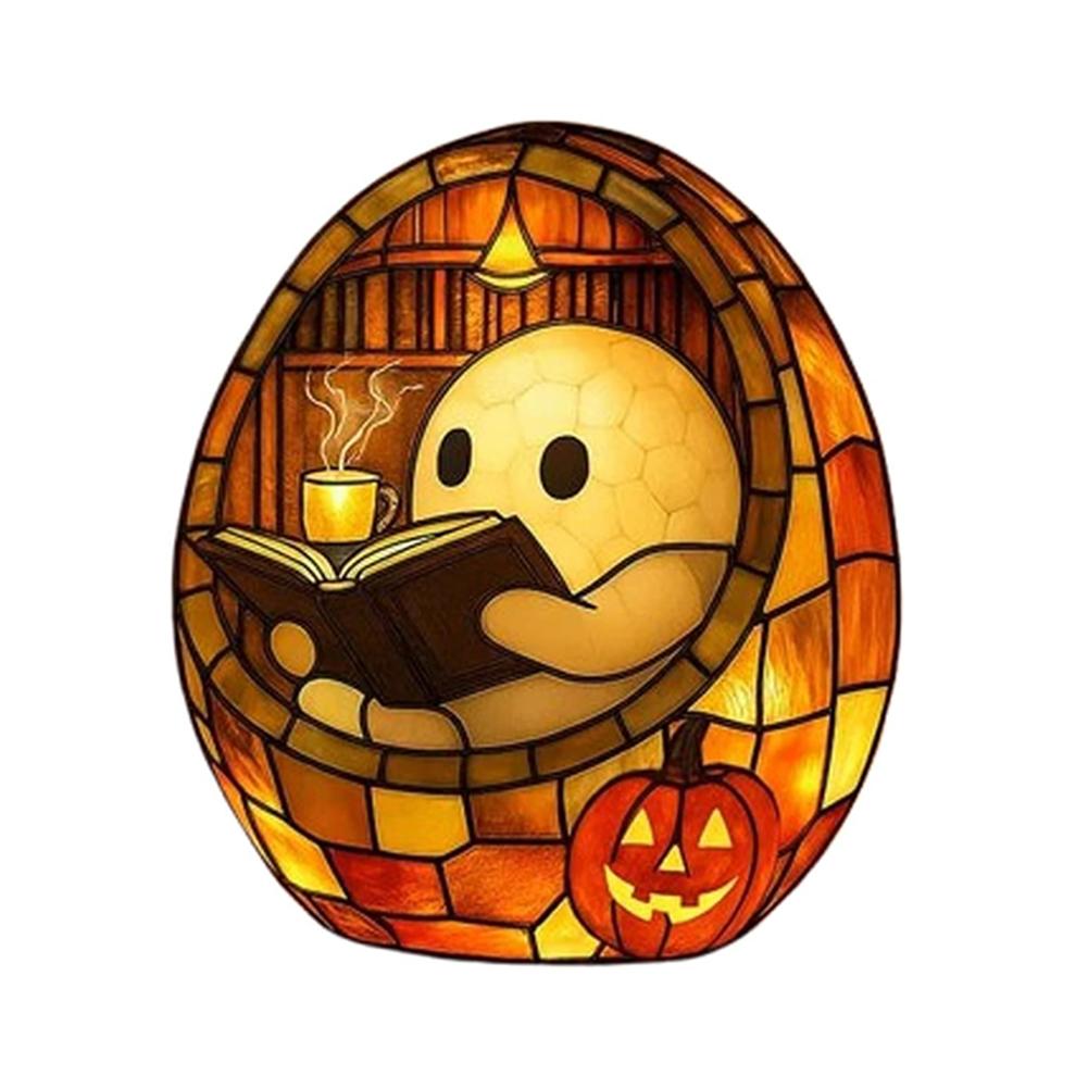 LED Ghost Bubble Bath Lamp Multi-Purpose Halloween Ghost Night Light Ghost Bathtub Accent Lamp for Home Bathroom Decor