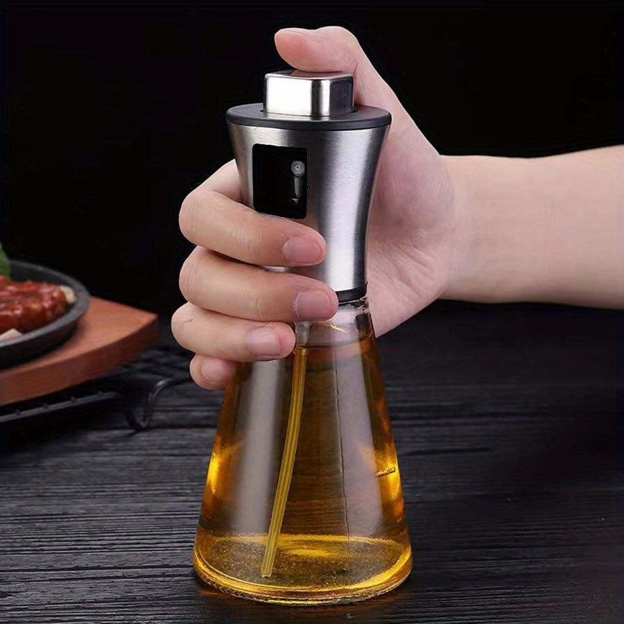 Oil Sprayer For Cooking Stainless Steel Oil Spray Bottle Pressurized Spray Glass Oil Spray Barbecue Restaurant Oil Spray Bottle