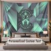 Custom Name Text Tapestry Hibernian FC Personalized Polyester Wall Tapestry For Bedroom And Room