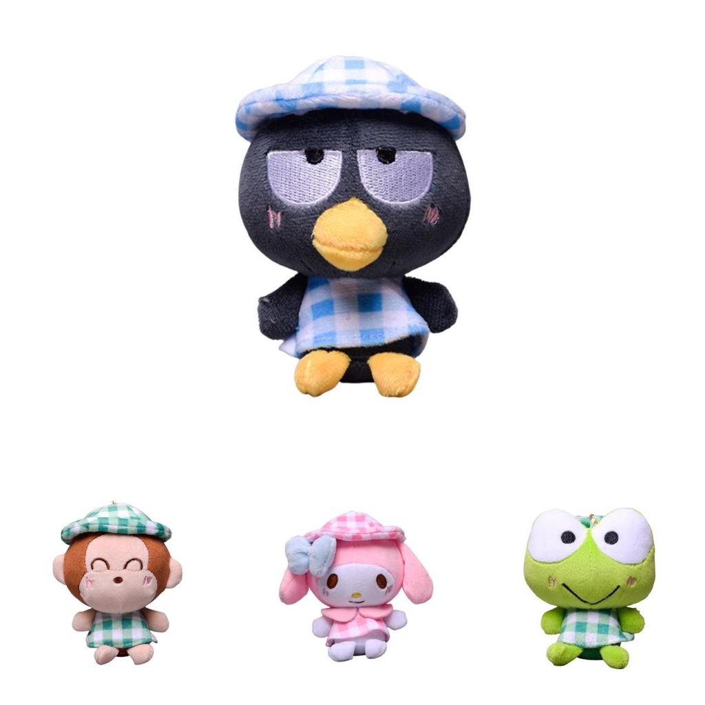 Cute Sanrios Kuromi Melody Cinnamoroll Plush Doll Pendant For Bag And Keychain Decoration