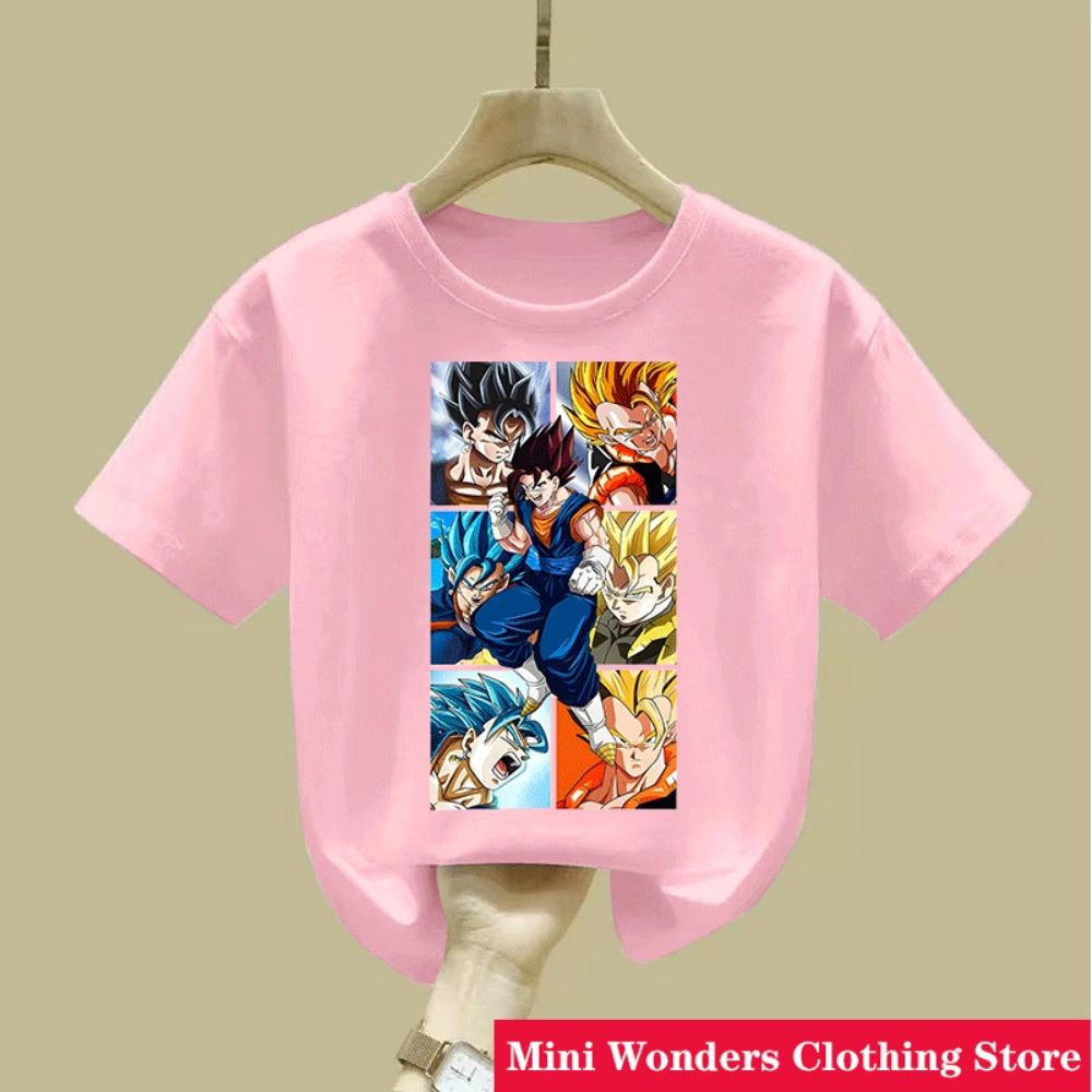 Dragon Ball Boys' Clothes T Shirt Anime Cosplay Son Goku T-shirts Boy T-shirts Tops Children Clothing Summer Short Sleeve Tees