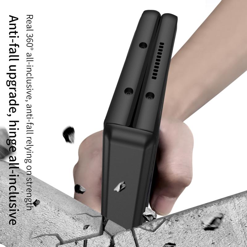 Magnet Hinge Stand Case For Samsung Galaxy Z Fold 4 3 5g Fold4 Fold3 Case Magnetic Adsorption Holder Matte Hard Pc Phone Cover