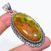 Natural Swiss Green Opal Gemstone 925 Sterling Silver Jewelry Pendant 2.80" AP-14106