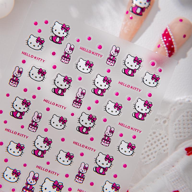 Sky New Hello Kitty Keycap, Nail Art & Phone Camera Stickers - Cute Sanrio Cartoon Designs