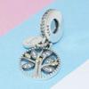 925 Sterling Silver Diy Fine Beads Family Heritage Life Tree Pendant Charms Fit Original Fashion Charm Bracelet Jewelry Making