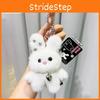 With Rabbit Pearl Necklace Plush Keychain Toy Pendant Cartoon Doll Gift Kids