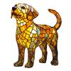 Cute Animal Table Lamps Stained Resin Bedside Night Lights For Bedroom Decoration Dog Shape Retro Pet Lamp Tabletop Ornaments
