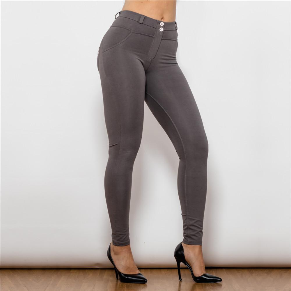 Shascullfites Pantaloni Olive Green cu Talie Medie Melody Pantaloni Dama cu Control Abdomen Pantaloni Dama Confortabili Push Up