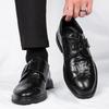 New Leather Shoes for Men Black Classic Men Casual Shoes Slip-on Soft Bottom Pointed Men's Driving Shoes Business Loafers