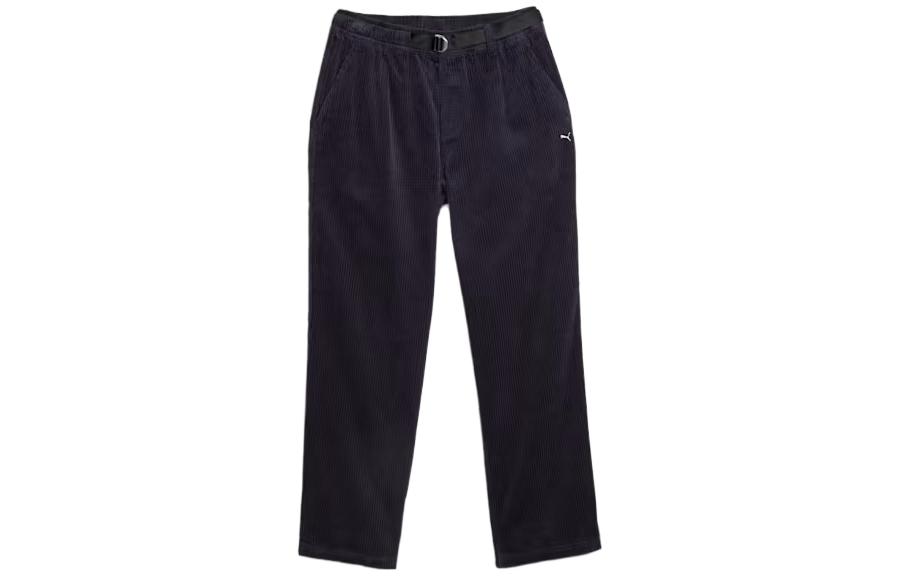 PUMA Casual Pants Unisex Dark Blue Moderate Straight Fit Pants 620822-16 S