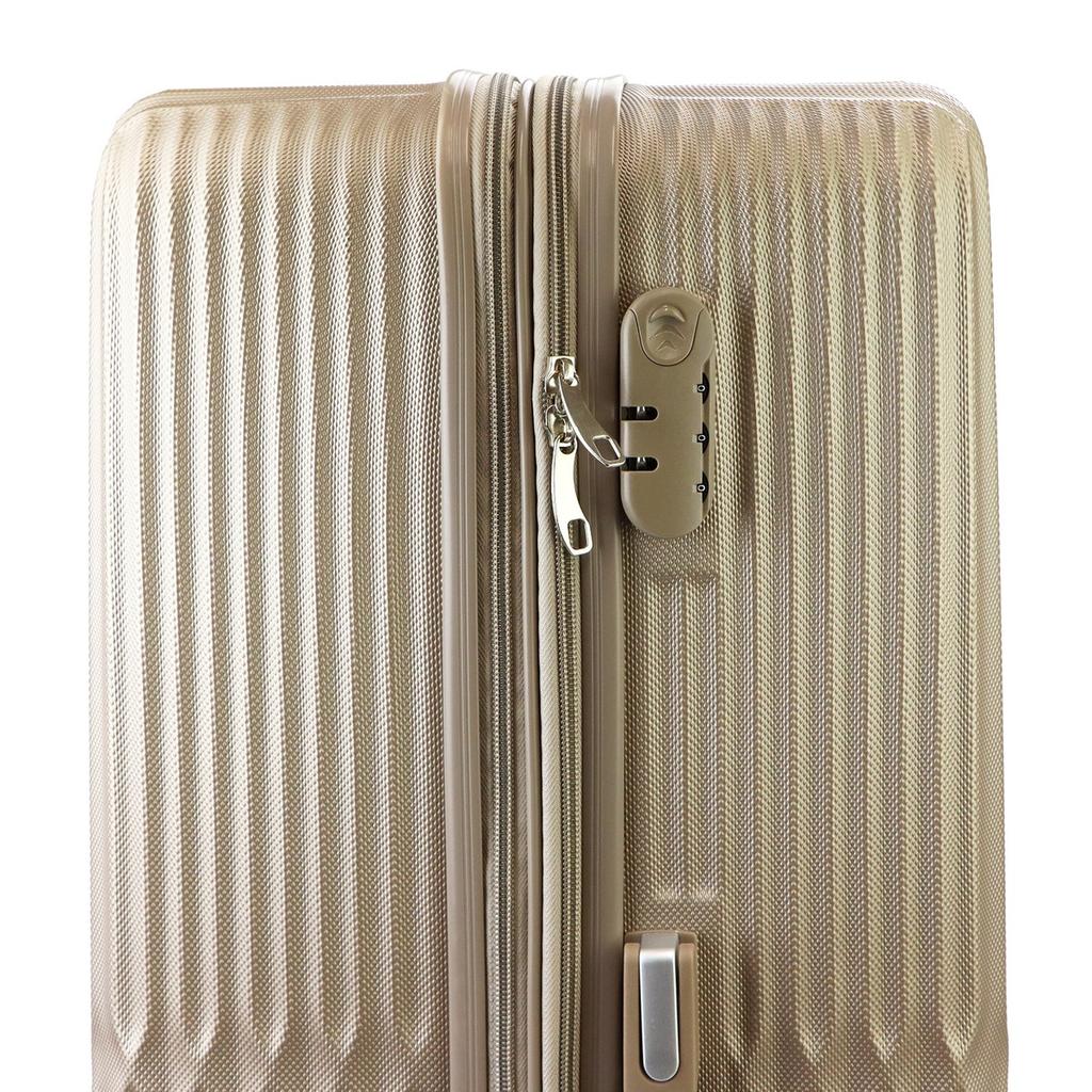 Mocna męska walizka z tworzywa ABS Leonardo da Vinci 3059-2 S32