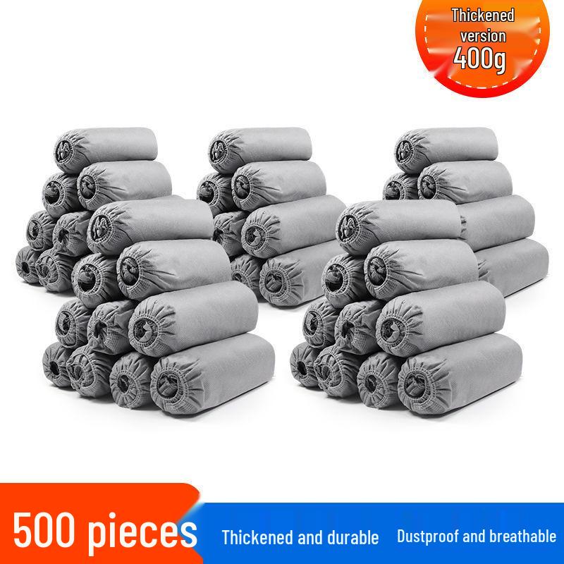 Disposable Non-Woven Shoe Covers - Wear-Resistant, Non-Slip, Dustproof, Breathable, Indoor Footwear for Students and Adults, Thickened, Free Shipping