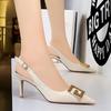 7CM Heels Women's Stiletto Sandals Fashion Elegant Pointed Tip Party High Heel Comfortable Casual Women's Shoes Sandalias Mujer