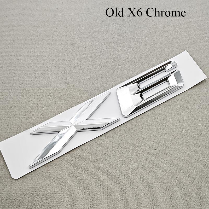 3D ABS Car Styling Letters Rear Trunk Auto Decals Logo X1 X6 Sticker Emblem For BMW X1 X6 E84 E71 Exterior Accessories
