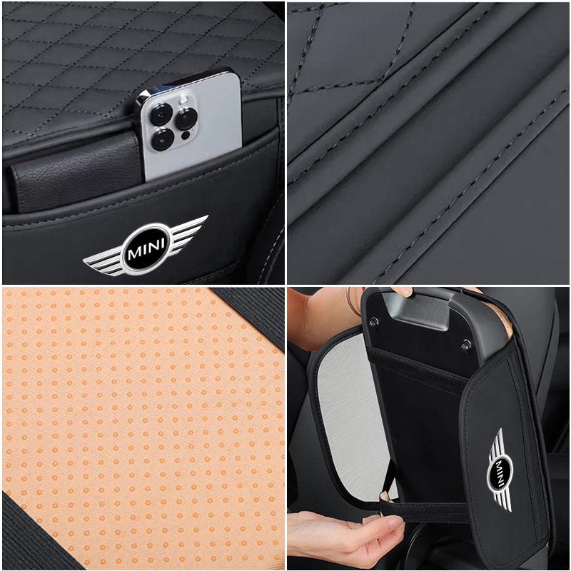 1Pcs Leather Car Armrest Mat Tissue Boxes Height Pad Armrest Box For MINI Cooper Countryman Clubman F54 F56 F55 F60 R60 R61