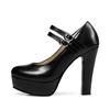 Silver Black Gold Women's Heels Elegant Ankle Strap Platform High Heels Pumps Mary Janes Shoe Luxury Sexy Party Wedding Shoes