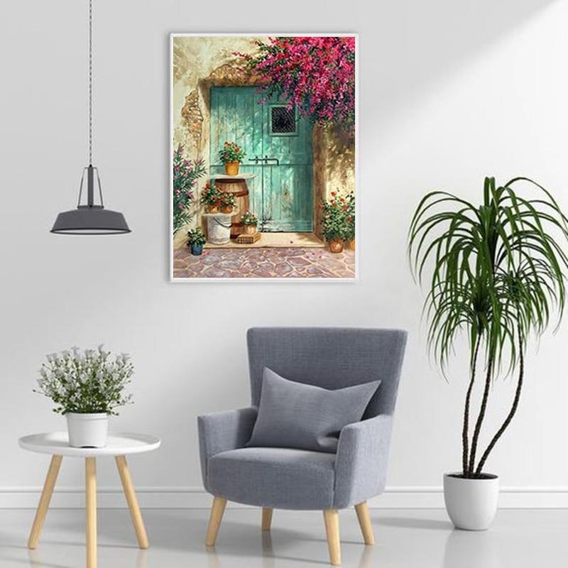 DIY 5D Diamant Malerei voller RoundDrill Harz Landschaft Diamant Kunst Stickerei Blume Haus Kreuzstich Handwerk Wohnkultur