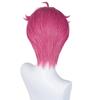 Rose Red Bangless Anti-upturned Short Hair Synthetic Wig | Animated Film KPop Demon Hunters Character Abby Cosplay Wig Halloween