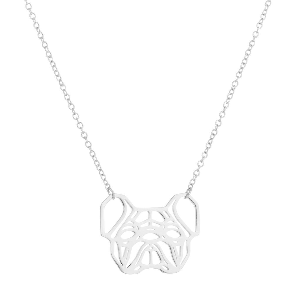 Elegant Women's Stainless Steel Origami Pendant Necklace