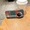 For Honor X60 Pro Case Red Green Stripe Pattern Leather Magsafe Individual Metal Keys Matte Anti-Slip Grip Soft Cover