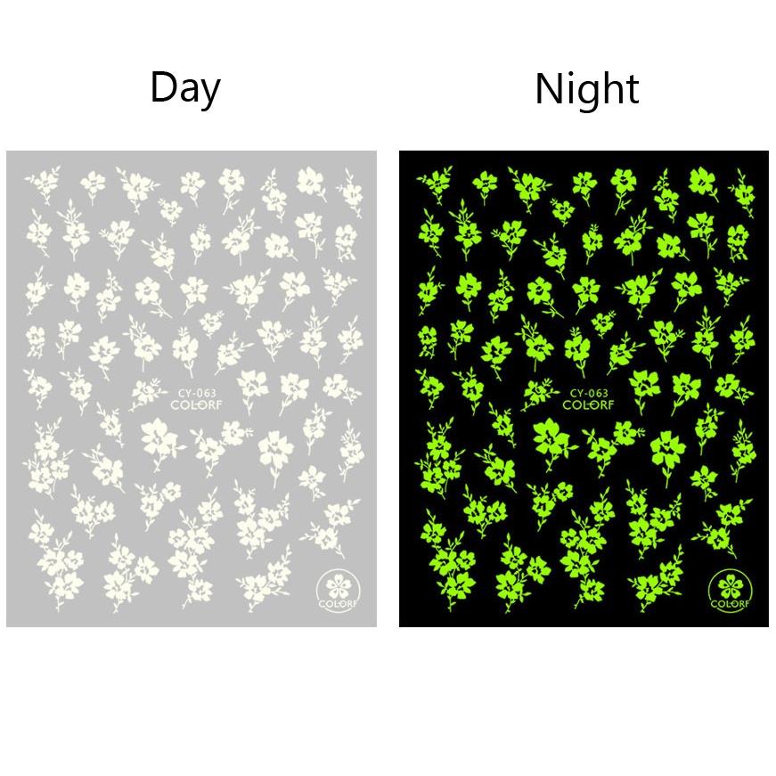 

1 лист светящиеся в темноте сказочная бабочка 3D водонепроницаемые наклейки для ногтей наклейки DIY маникюр украшения