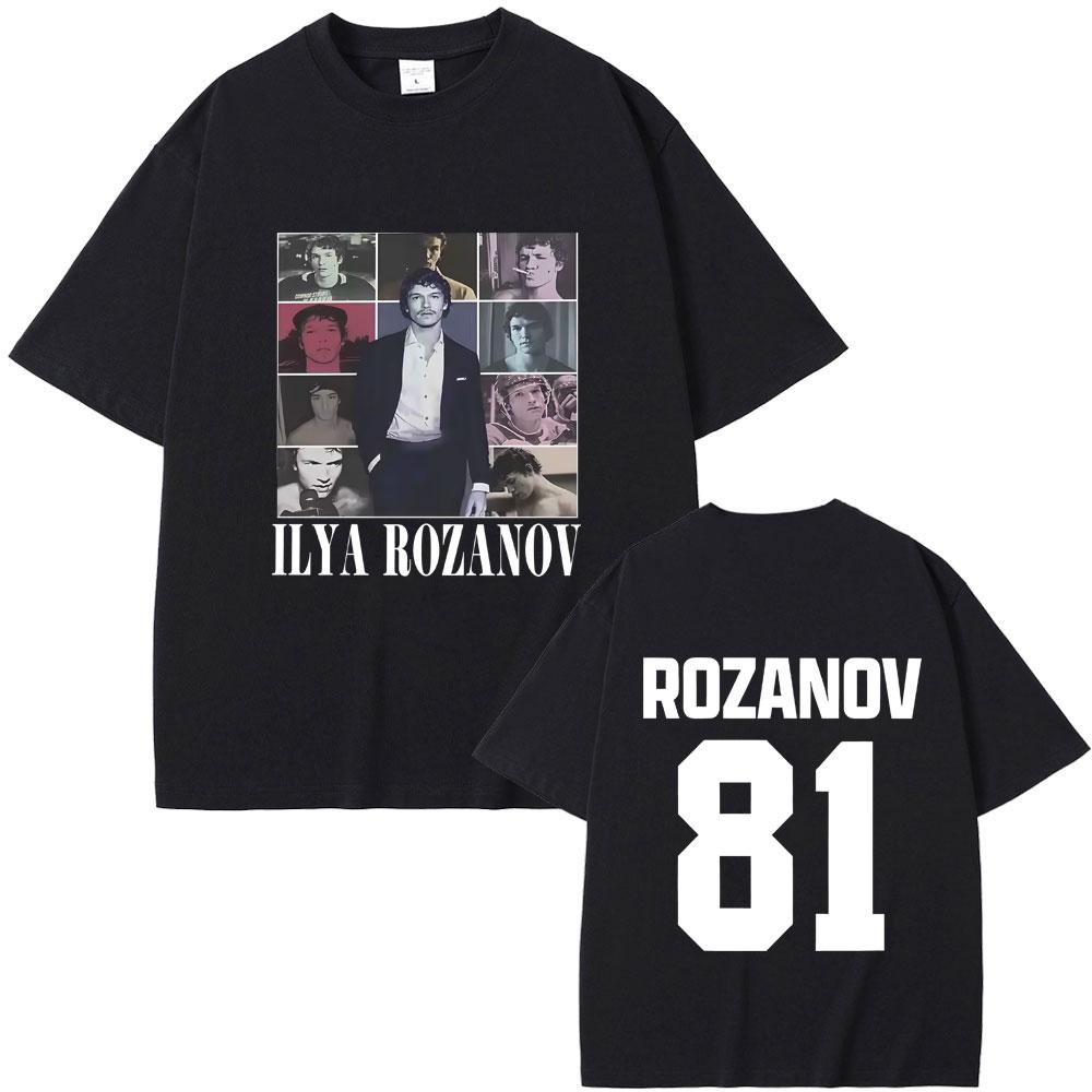 Heated Rivalry Ilya Rozanov Hollanov 81 Tshirt Men Women Clothing Harajuku Oversized T Shirts Male Fashion Vintage Streetwear