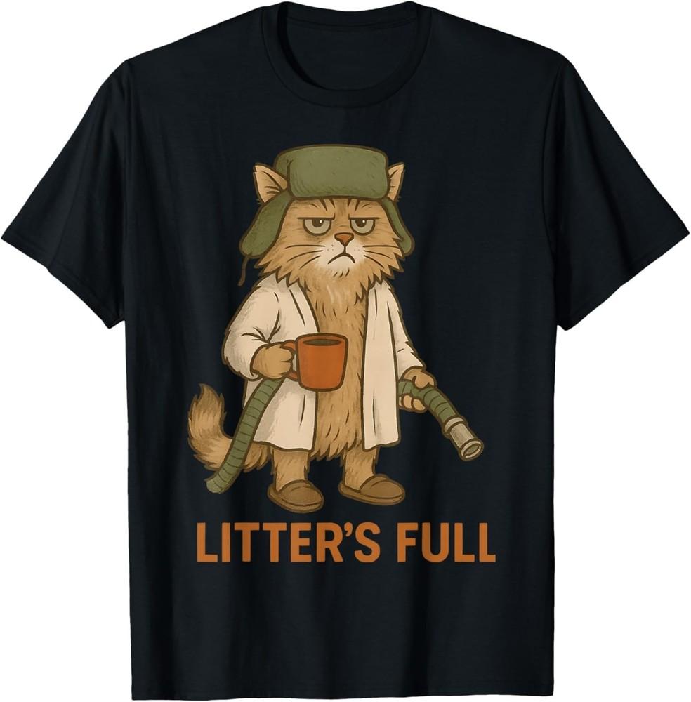 Funny Cat Litter s Full Christmas Cat Xmas Women Men T-Shirt 2XL