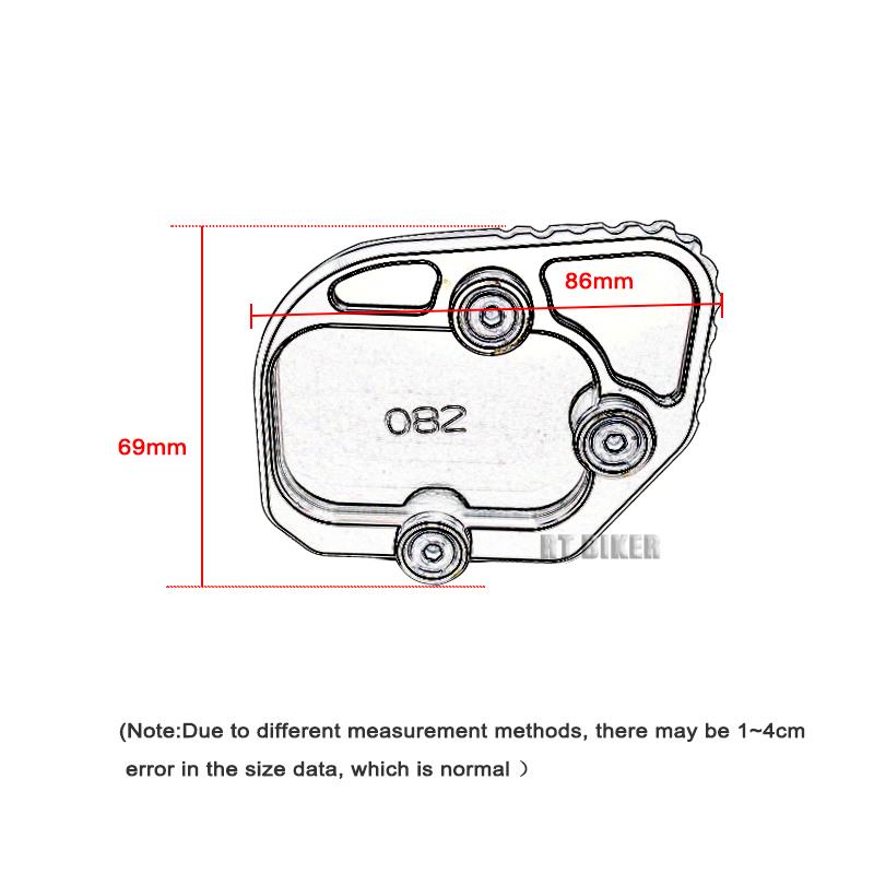 Motorcycle Foot Side Stand Enlarge Kickstand Extension Pad Shelf Accessories For BMW C400X C400GT C 400 GT 400GT 2018 2019-2023