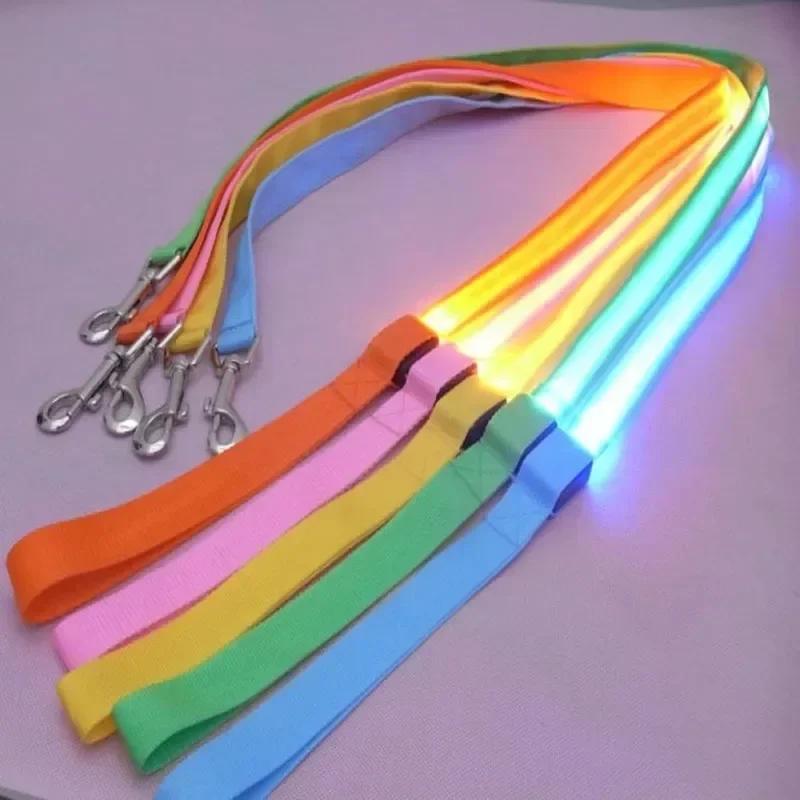 Flashing Leash Leash Rope Harness Collar Electronic Glowing Dog Light Dog LED Dog Pet Luminous Safety Up Accessories For Lead