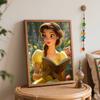 Disney Belle Reading oil paint by numbers painting kit handmade diy home decor gifts wall art craft for adults relax creative hobby art