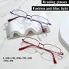 Fashionable Ultra Light Anti Blue Light Presbyopia Glasses for Middle-aged and Elderly People, High-definition Reading Glasses