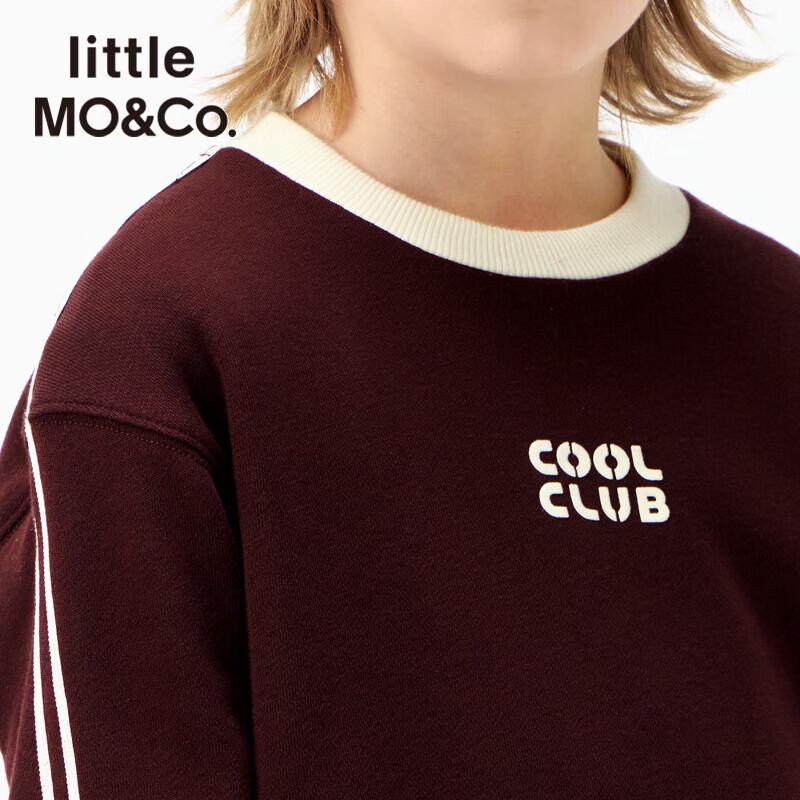 little MO&Co. Kids' Cotton-Blend Crewneck Sweatshirt