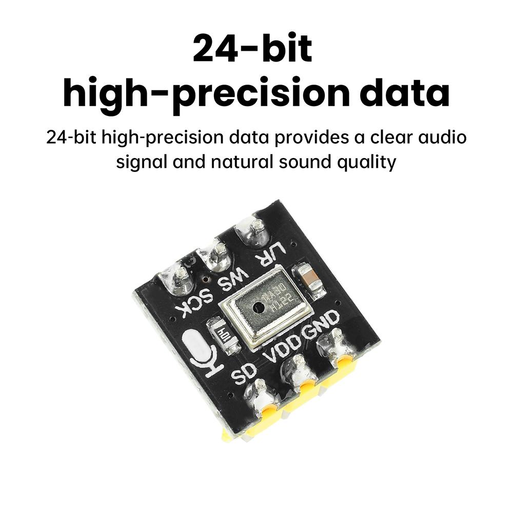 INMP441 omnidirectional microphone module MEMS sensor 24 bit high-precision low-power I2S Digital Output Sensor Module for ESP32