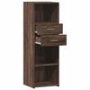 Highboard in Brown Oak Look 40 x 42.5 x 124 cm Engineered Wood