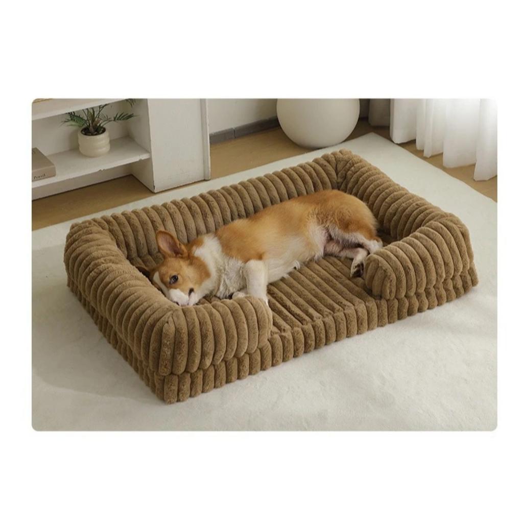 Foam Sofa S M L XL XXL Calming Dog Bed Orthopedic Memory Foam Sofa Couch Waterproof Removable Cover Plush Mat for Small Medium