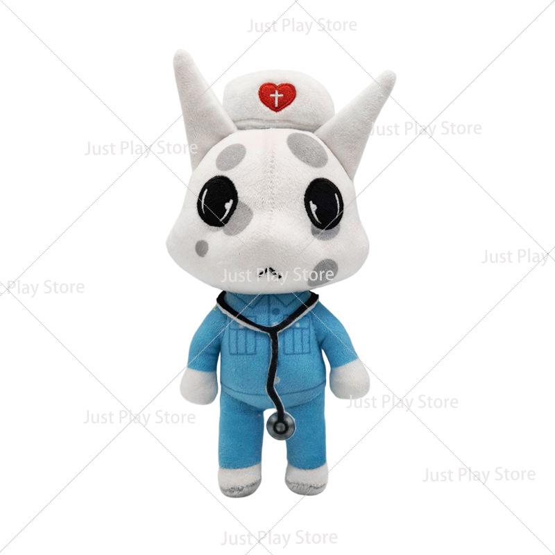 Horror Animal Hospital Plush Toys Blue Dog Penguin Bunny Plushie Doll Cute Animal Game Peripherals Collectible Stuffed Figure