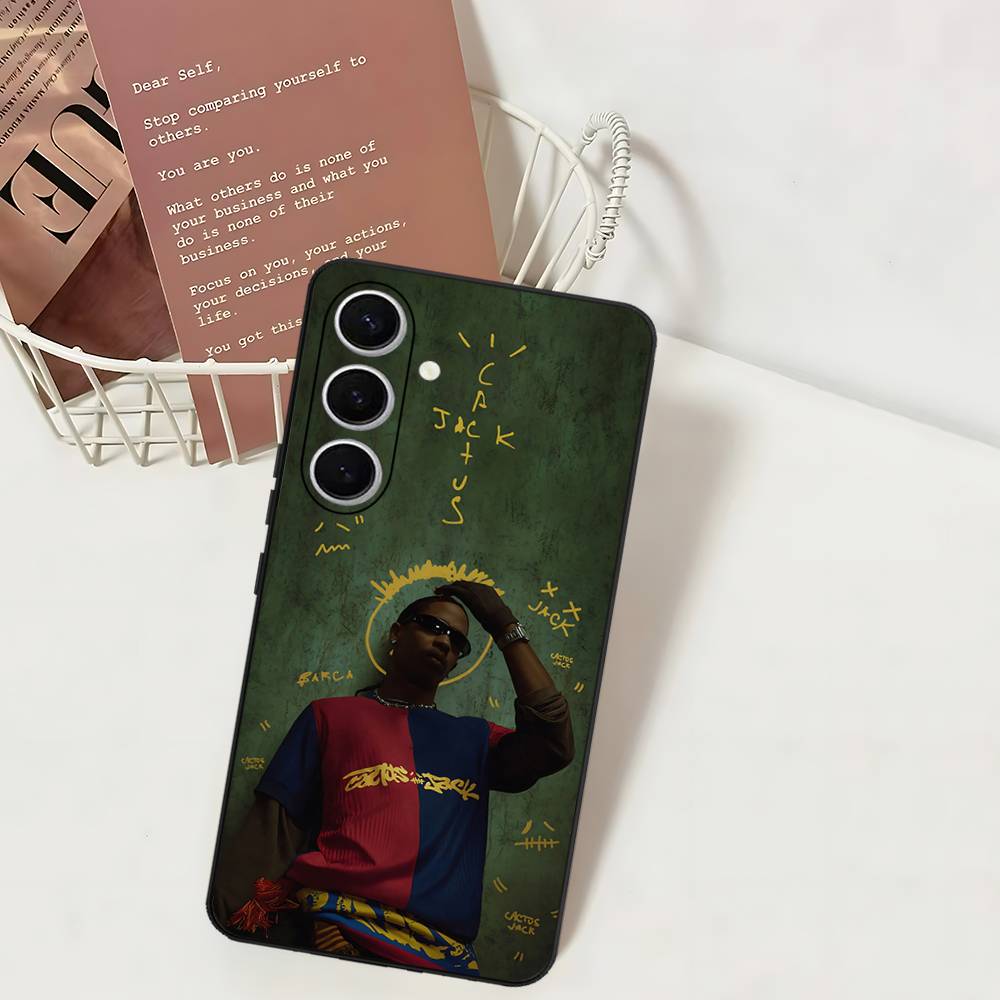

T-Travis S-ScottS Singer Phone Case For Samsung S 24 Fe 25 Ultra Plus 20 Lite 21 30 22 23 24 22 Ultra 5G Fundas Samsung S21 fe